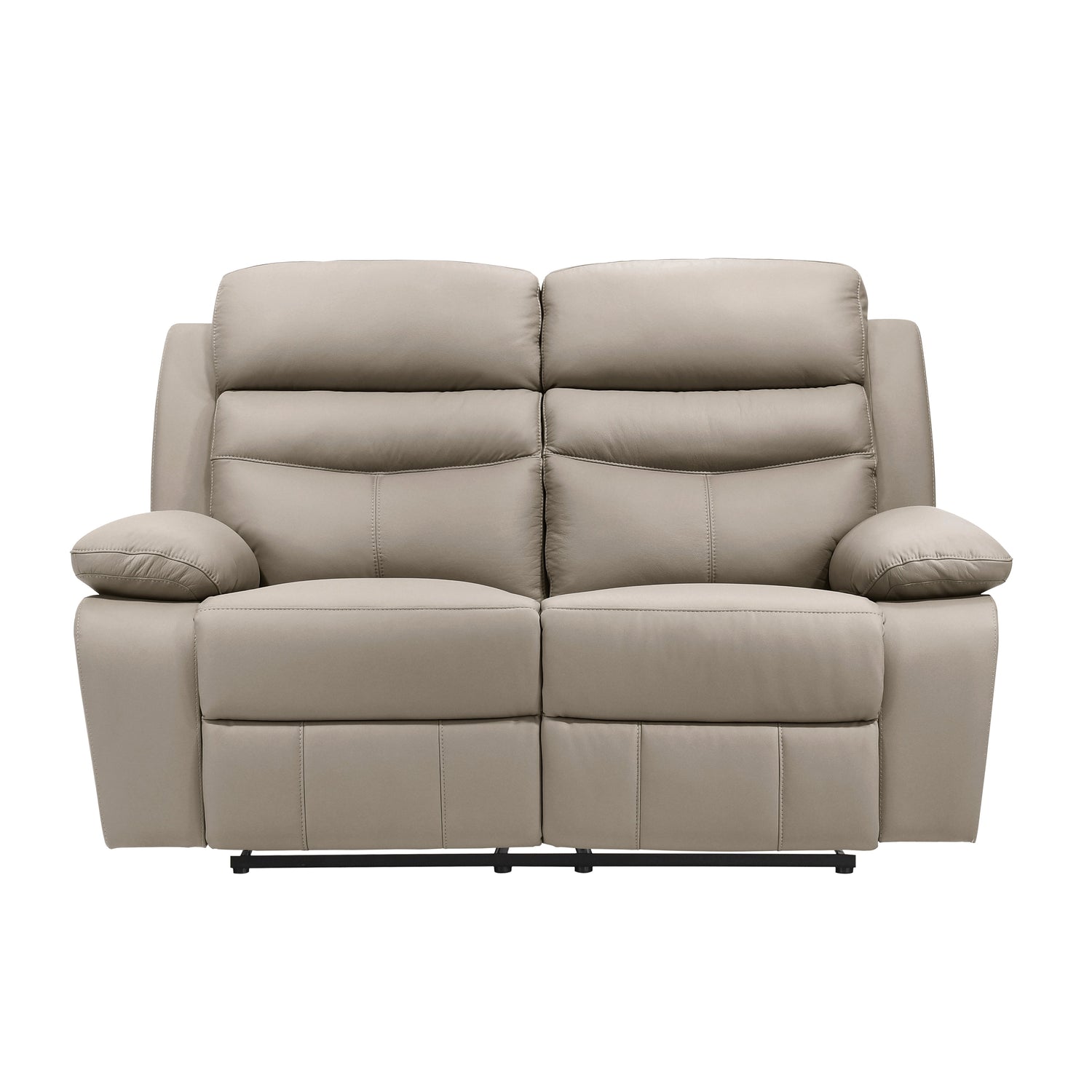 Hancock Latte Leather Double Reclining Living Room Set from Homelegance - Luna Furniture