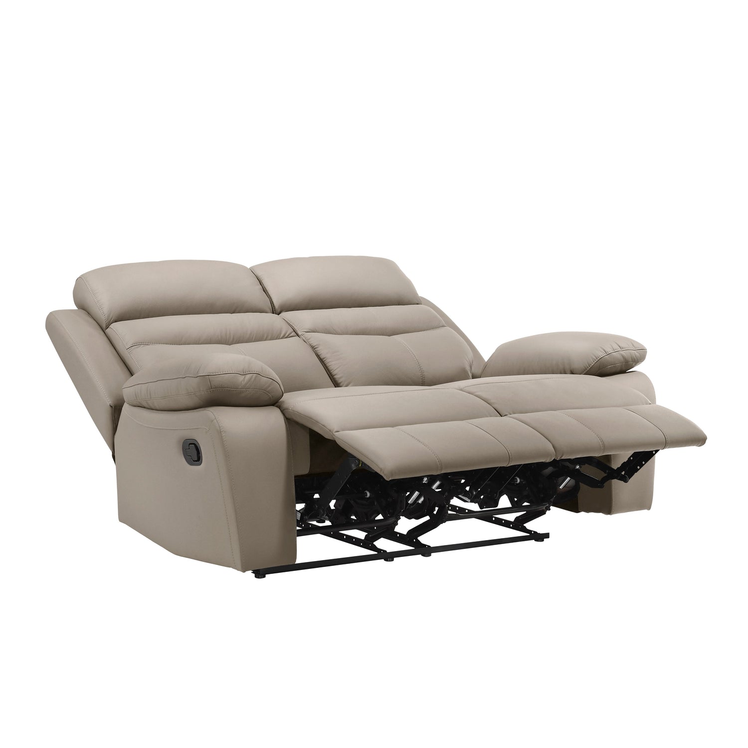 Hancock Latte Leather Double Reclining Living Room Set from Homelegance - Luna Furniture