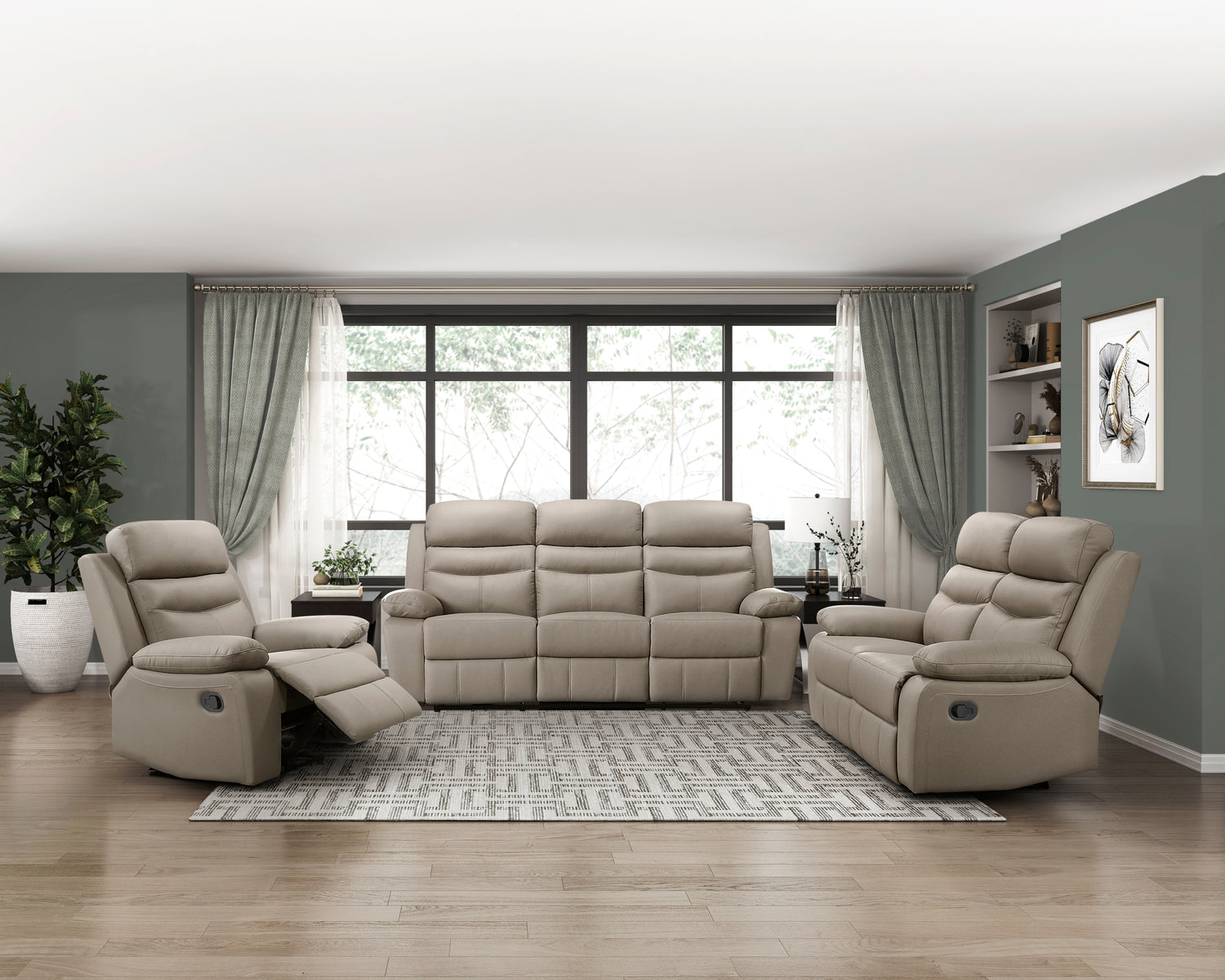 9628LTE-3 Double Reclining Sofa - 9628LTE-3