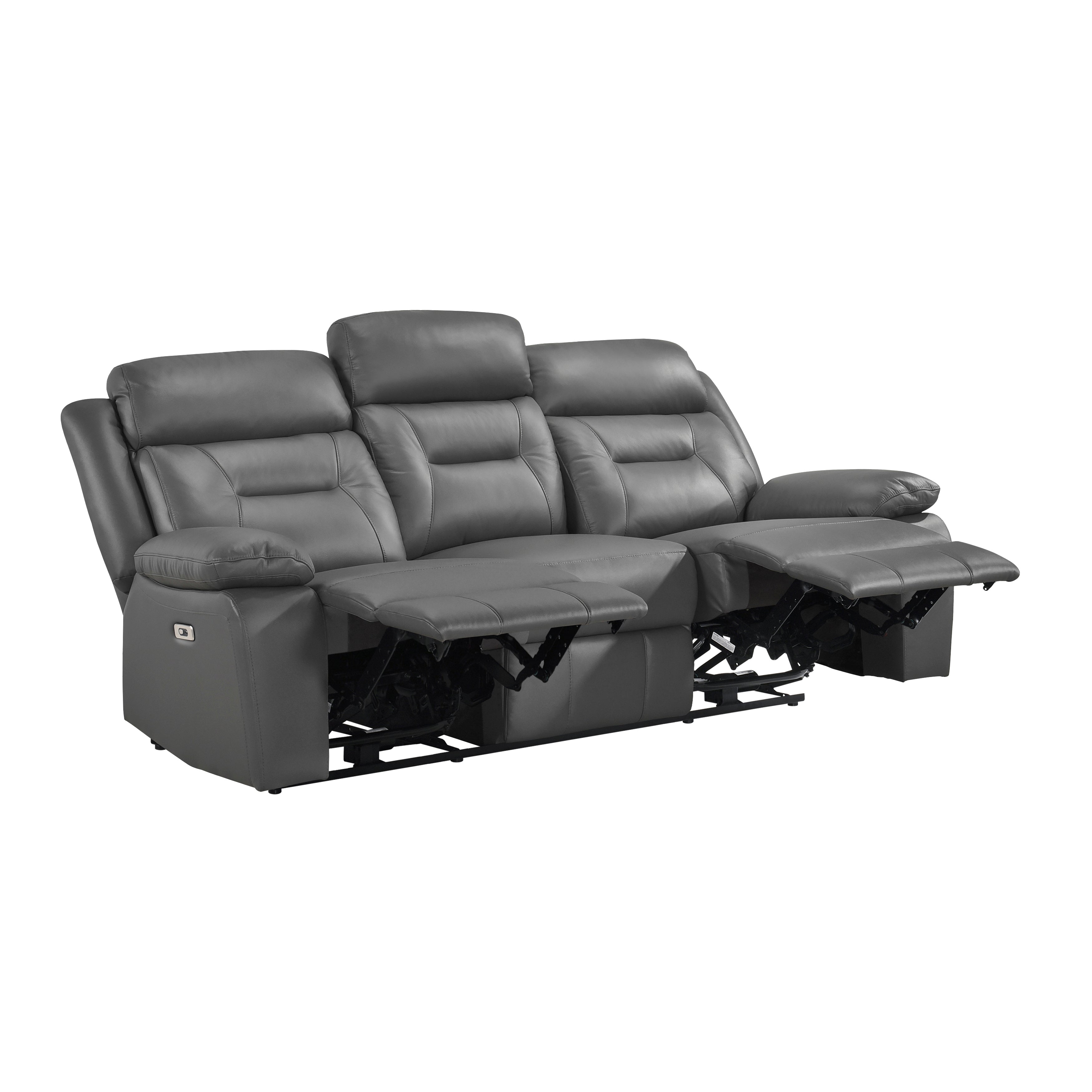 9629DGY-3PW Power Double Reclining Sofa - 9629DGY-3PW