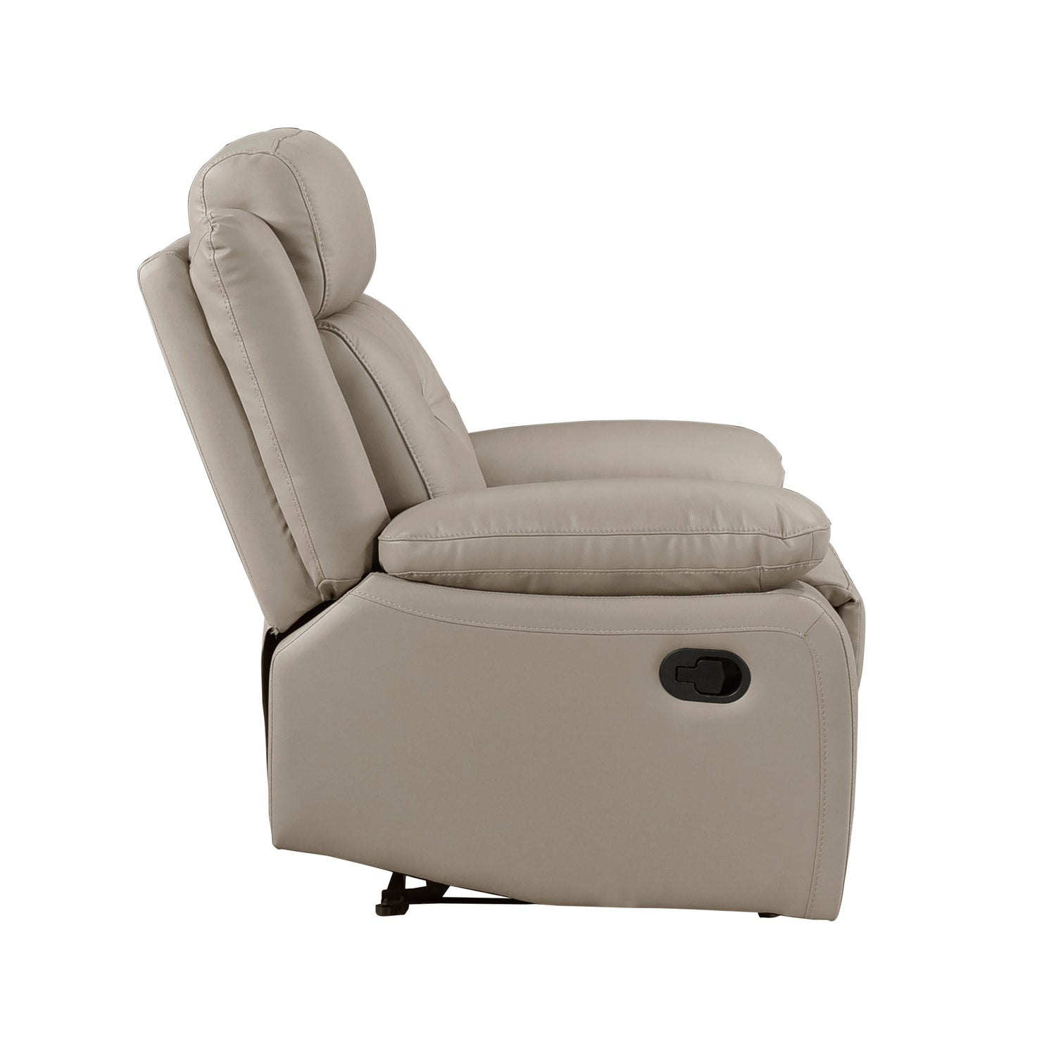 Laconia Latte Leather Double Reclining Living Room Set from Homelegance - Luna Furniture
