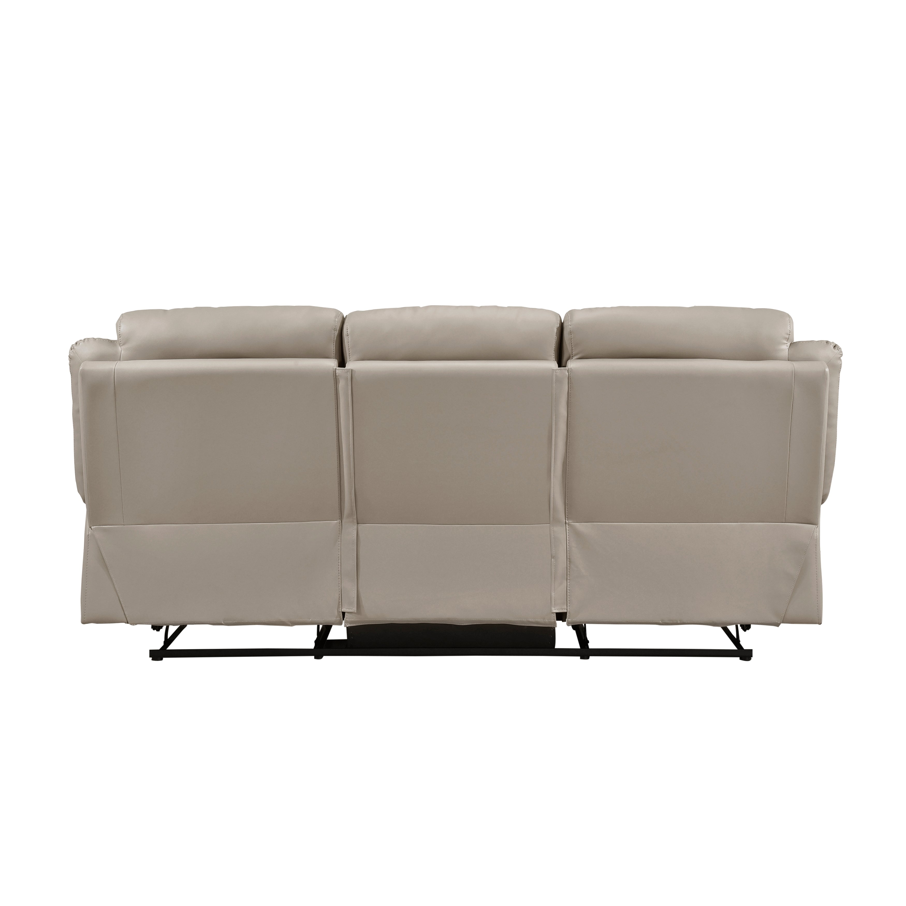 Laconia Latte Leather Double Reclining Living Room Set from Homelegance - Luna Furniture