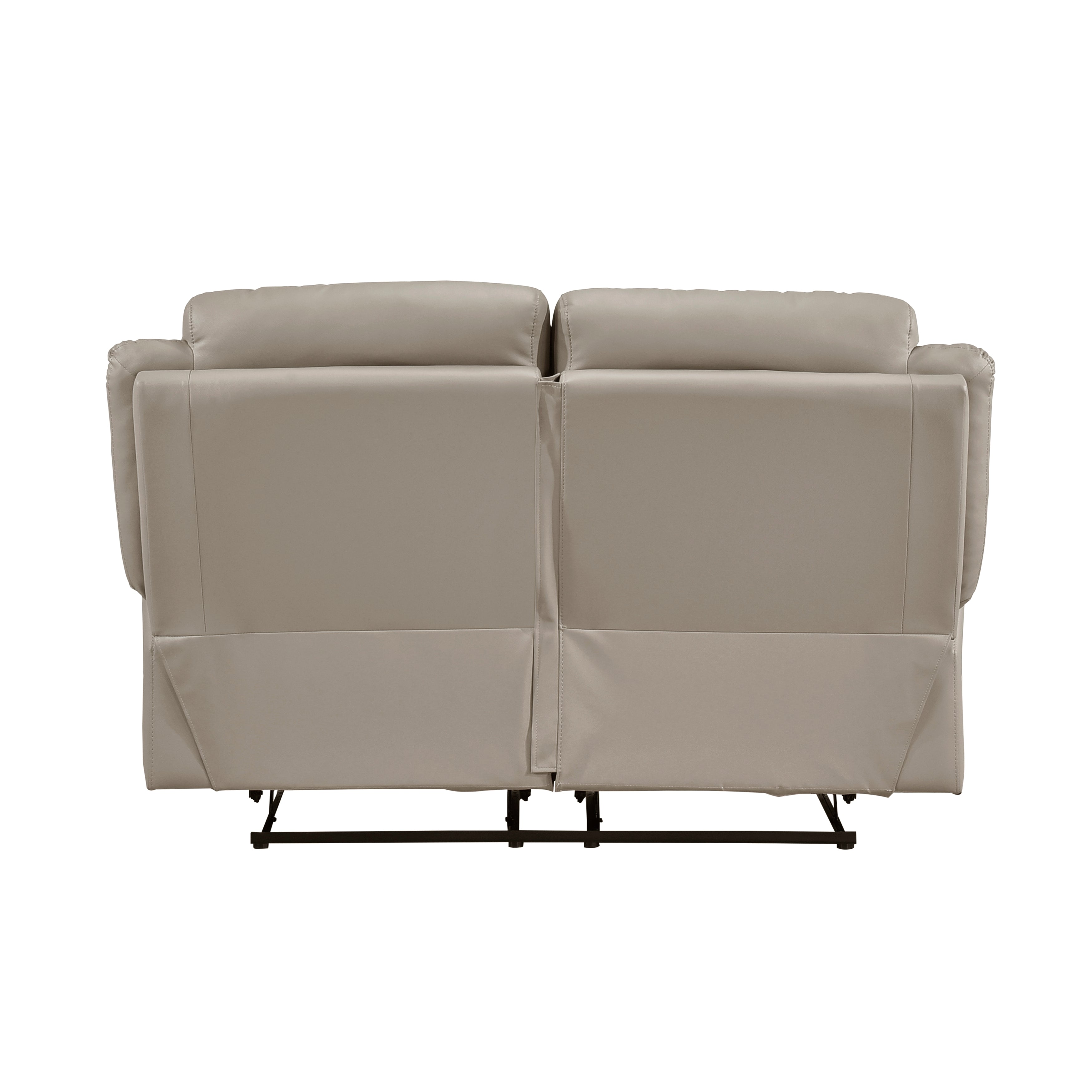 Laconia Latte Leather Double Reclining Living Room Set from Homelegance - Luna Furniture