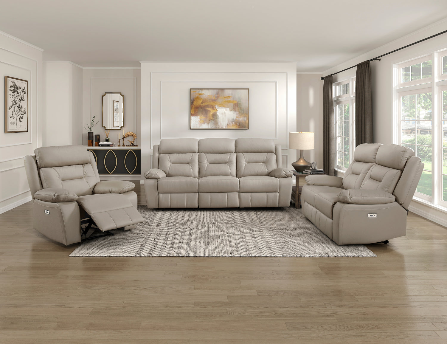 9629LTE-2PW Power Double Reclining Love Seat - 9629LTE-2PW