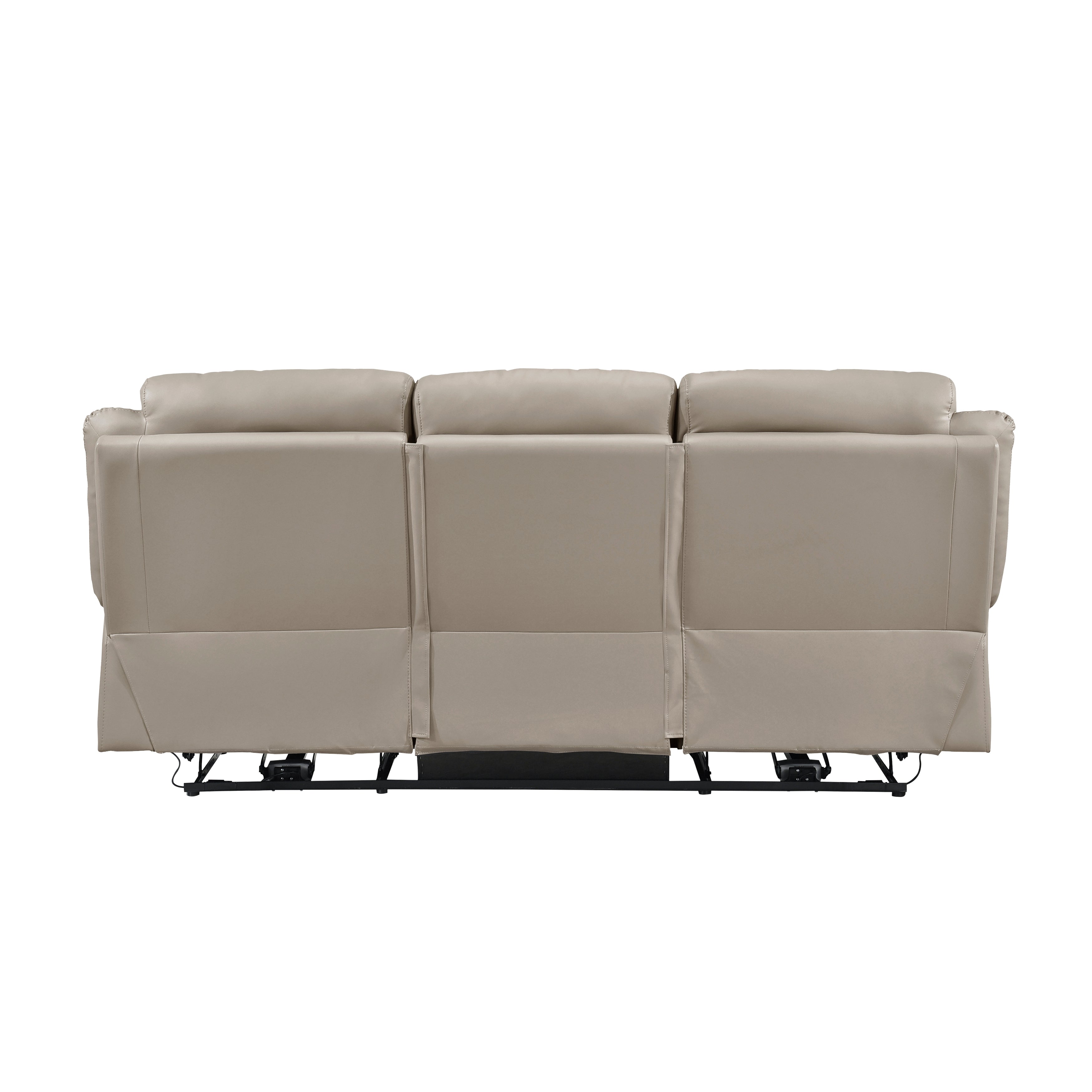 Laconia Latte Leather Power Double Reclining Living Room Set from Homelegance - Luna Furniture