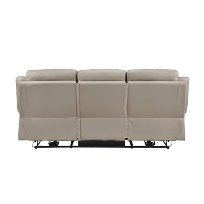 Laconia Latte Leather Power Double Reclining Living Room Set from Homelegance - Luna Furniture
