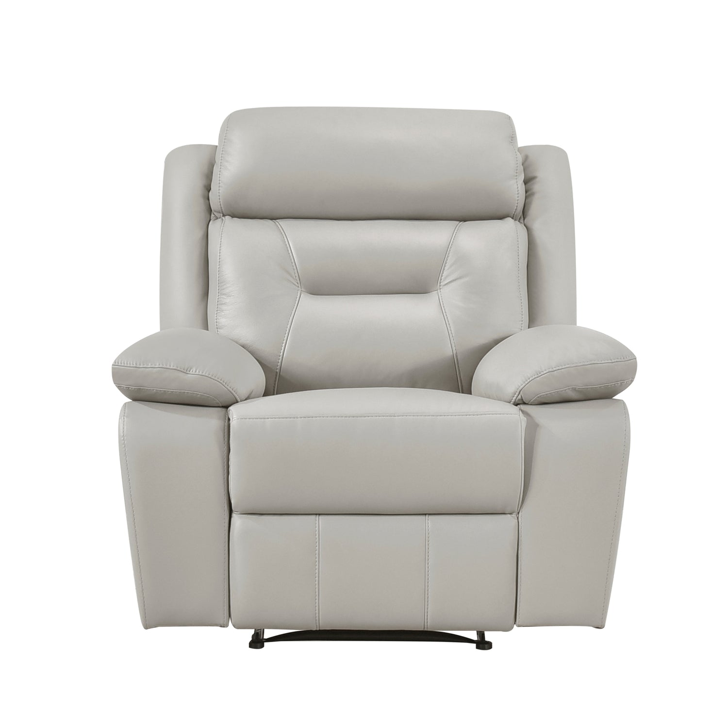 Laconia Silver Leather Double Reclining Living Room Set from Homelegance - Luna Furniture