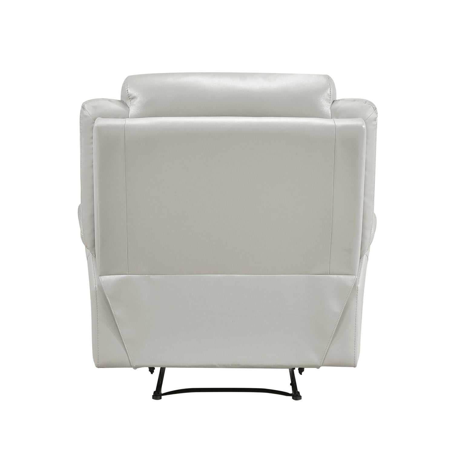 Laconia Silver Leather Double Reclining Living Room Set from Homelegance - Luna Furniture
