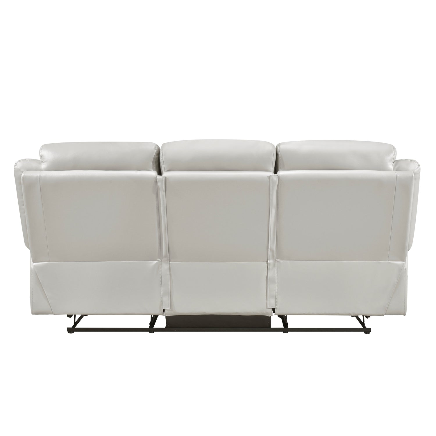 Laconia Silver Leather Double Reclining Living Room Set from Homelegance - Luna Furniture