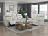 Laconia Silver Leather Power Double Reclining Living Room Set from Homelegance - Luna Furniture
