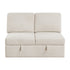 9630BE-2A Armless 2-seater with Hidden Storage - 9630BE-2A