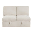9630BE-2A Armless 2-seater with Hidden Storage - 9630BE-2A