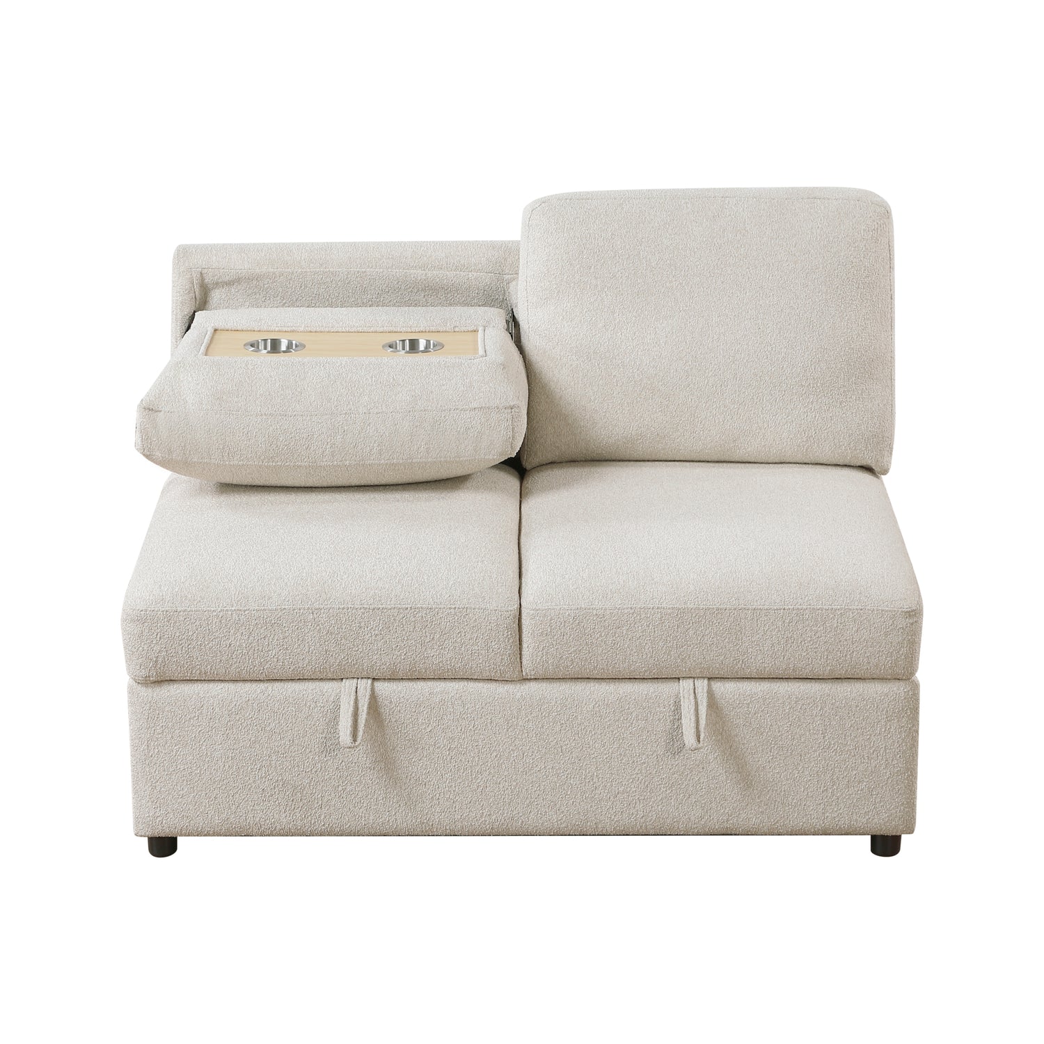 9630BE-2A Armless 2-seater with Hidden Storage - 9630BE-2A