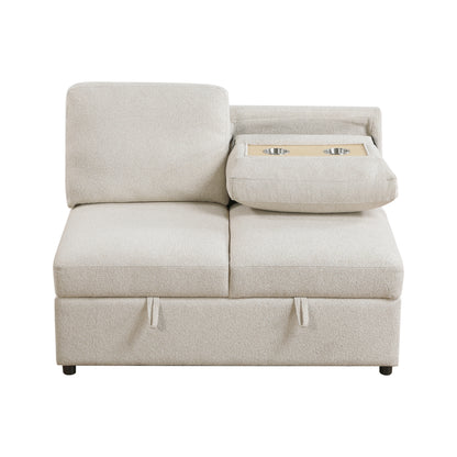 9630BE-2A Armless 2-seater with Hidden Storage - 9630BE-2A