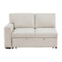 9630BE-2L Left Side 2-Seater with Pull-out Bed and Charging Ports, 2 Arms with Shelves - 9630BE-2L