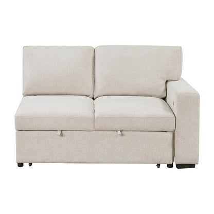 9630BE-2R (2/2)Right Side 2-Seater with Pull-out Bed and USB Ports, 2 Arms with Shelves - 9630BE-2R