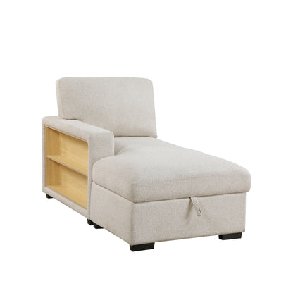 9630BE*3LC2R (3)Sectional with Left Chaise, Pull-out Bed and Hidden Storages, Charging Ports - 9630BE*3LC2R