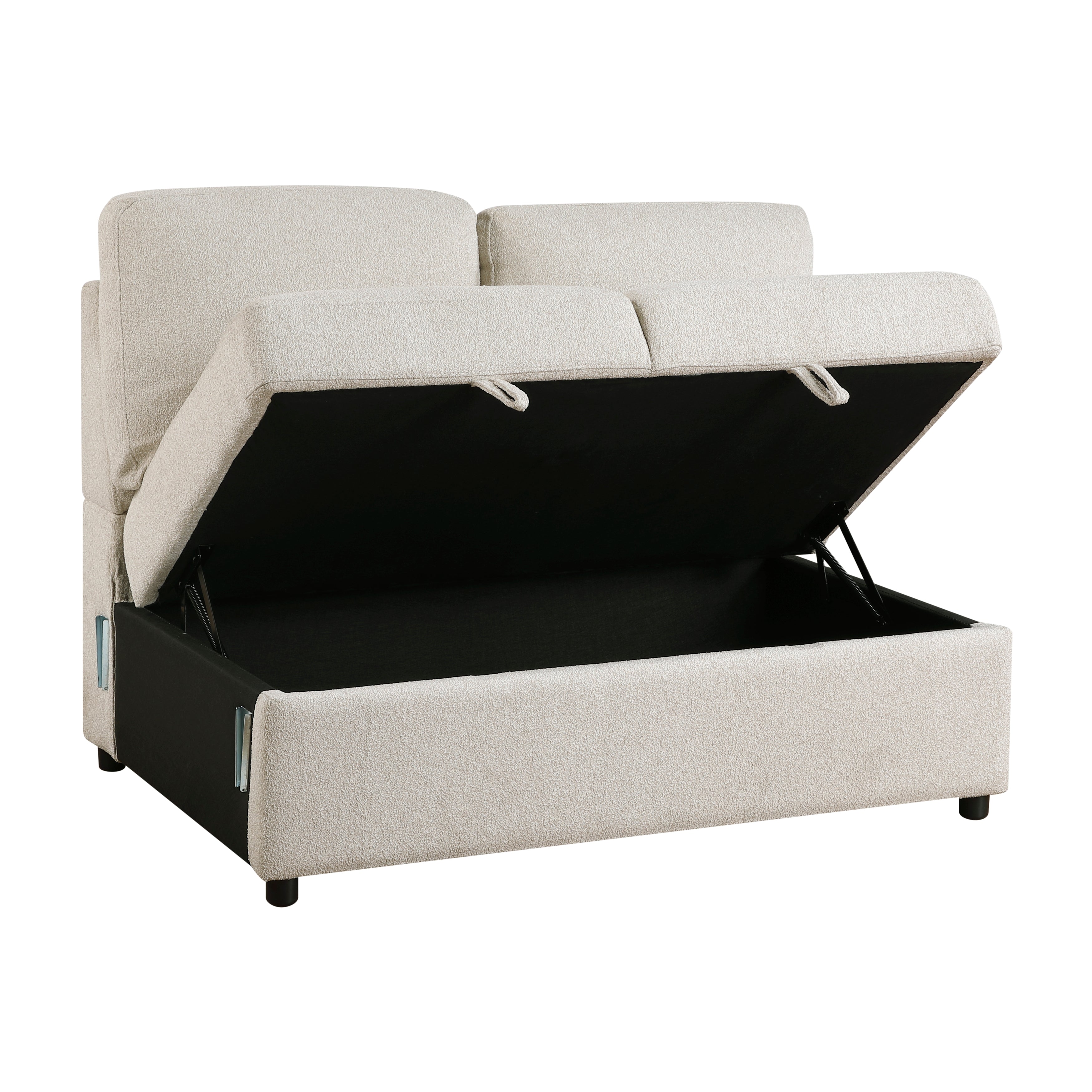 9630BE*42LRC (4)Sectional with Right Chaise, Pull-out Bed and Hidden Storages, Charging Ports - 9630BE*42LRC