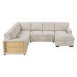 9630BE*42LRC (4)Sectional with Right Chaise, Pull-out Bed and Hidden Storages, Charging Ports - 9630BE*42LRC