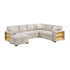 9630BE*4LC2R (4)Sectional with Left Chaise, Pull-out Bed and Hidden Storages, Charging Ports - 9630BE*4LC2R