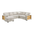 9630BE*4LC2R (4)Sectional with Left Chaise, Pull-out Bed and Hidden Storages, Charging Ports - 9630BE*4LC2R