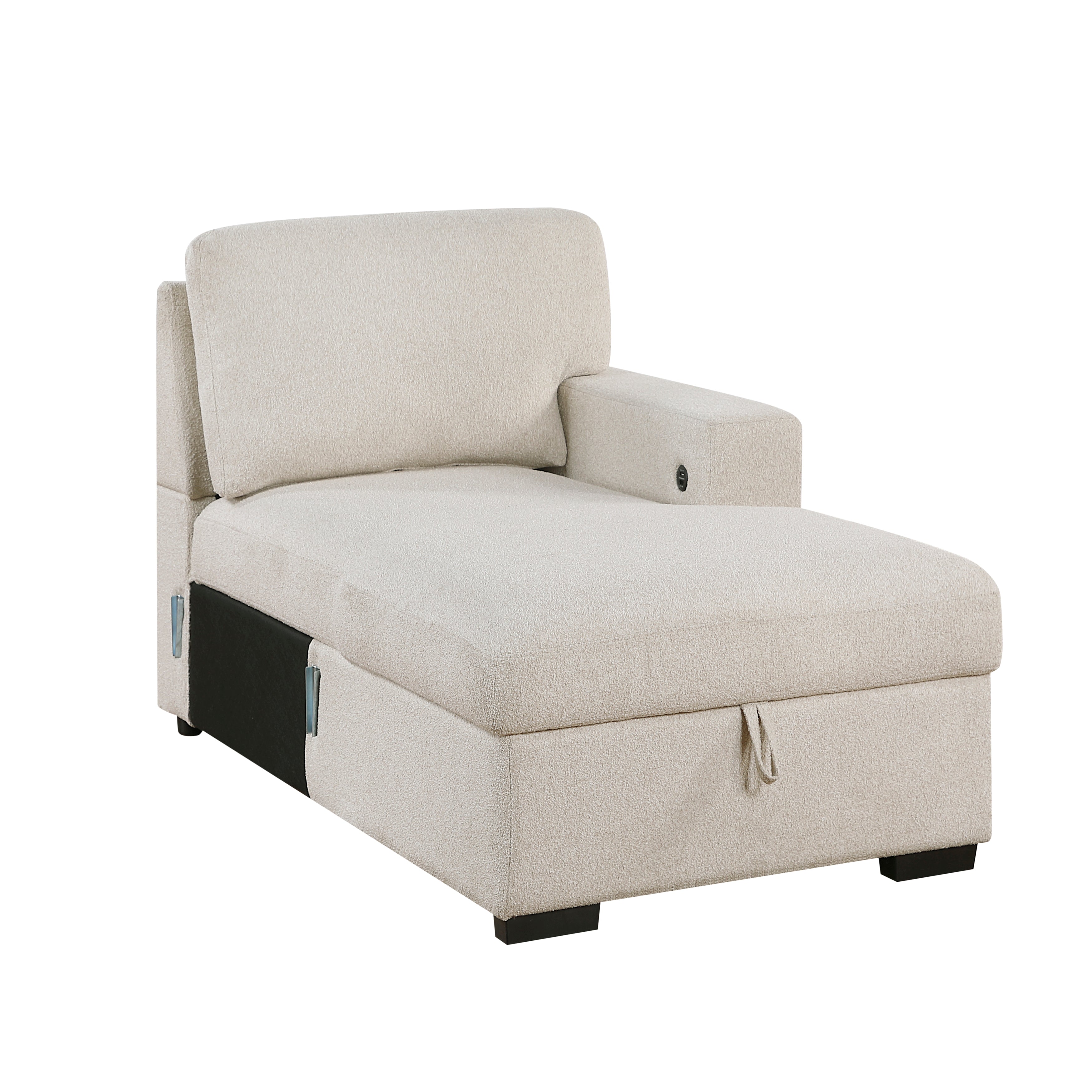9630BE-RC Right Side Chaise with Hidden Storage, 2-Seater&