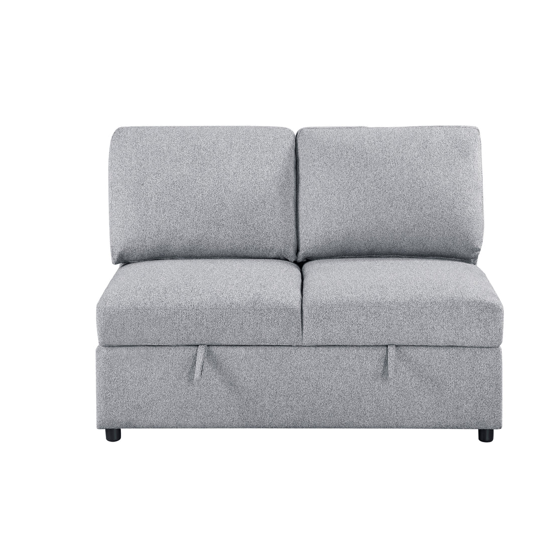 9630GY-2A Armless 2-seater with Hidden Storage - 9630GY-2A