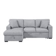 9630GY*2LC2R (2)Sectional with Left Chaise, Pull-out Bed and Hidden Storage, Charging Ports - 9630GY*2LC2R