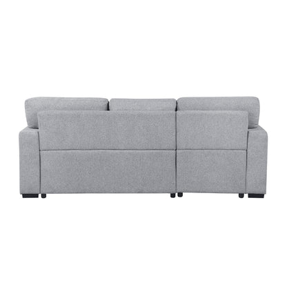 9630GY*2LC2R (2)Sectional with Left Chaise, Pull-out Bed and Hidden Storage, Charging Ports - 9630GY*2LC2R