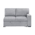 9630GY-2R Right Side 2-Seater with Pull-out Bed and Charging Ports, 2 Arms with Shelves - 9630GY-2R