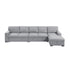 9630GY*32LRC (3)Sectional with Right Chaise, Pull-out Bed and Hidden Storages, Charging Ports - 9630GY*32LRC