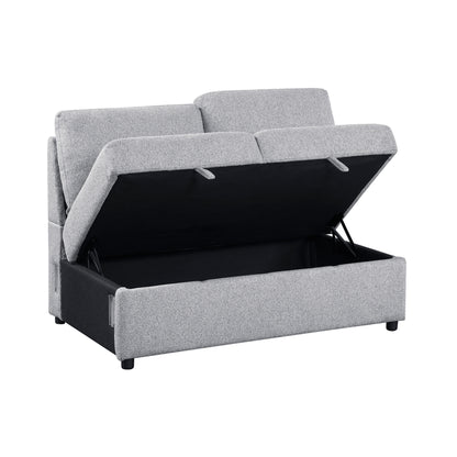 9630GY*32LRC (3)Sectional with Right Chaise, Pull-out Bed and Hidden Storages, Charging Ports - 9630GY*32LRC