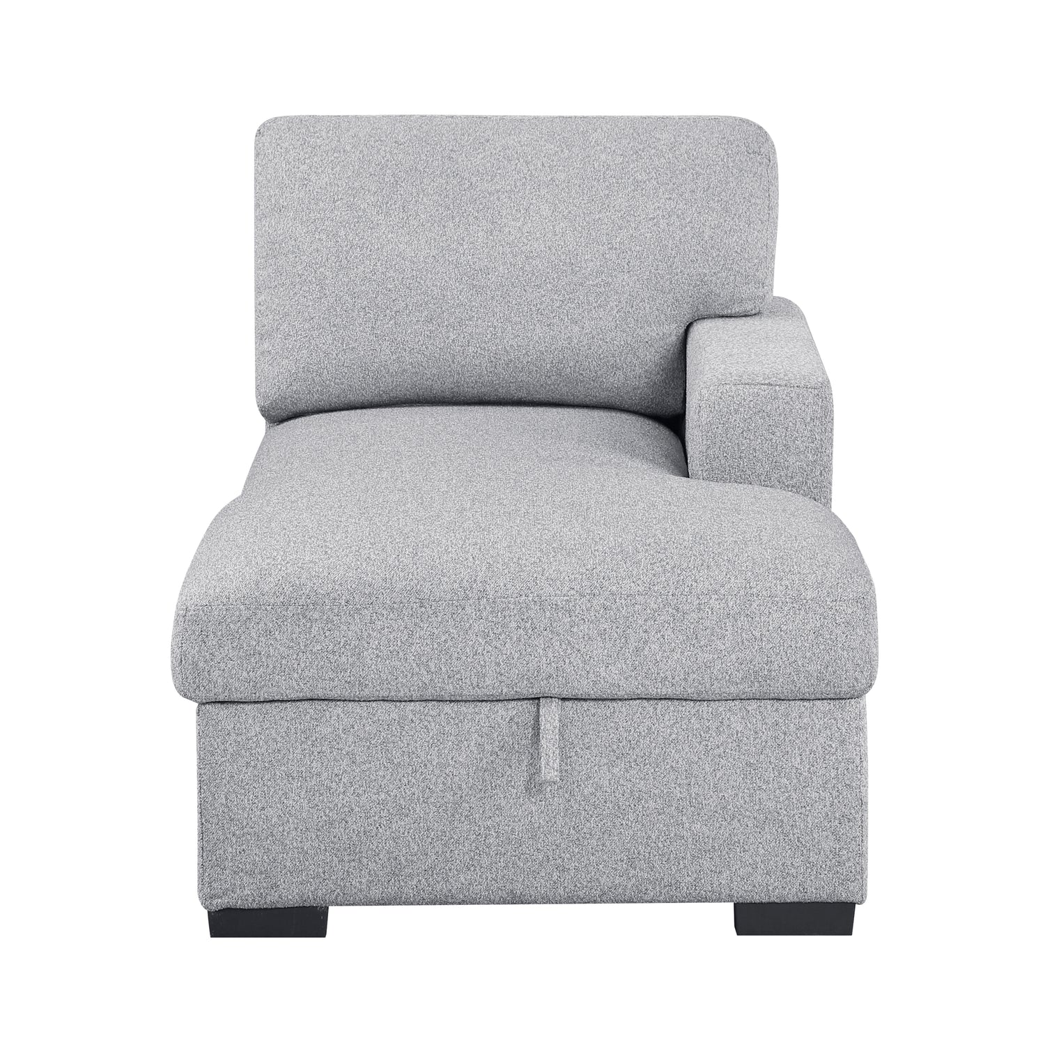 9630GY*32LRC (3)Sectional with Right Chaise, Pull-out Bed and Hidden Storages, Charging Ports - 9630GY*32LRC