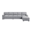 9630GY*32LRC (3)Sectional with Right Chaise, Pull-out Bed and Hidden Storages, Charging Ports - 9630GY*32LRC