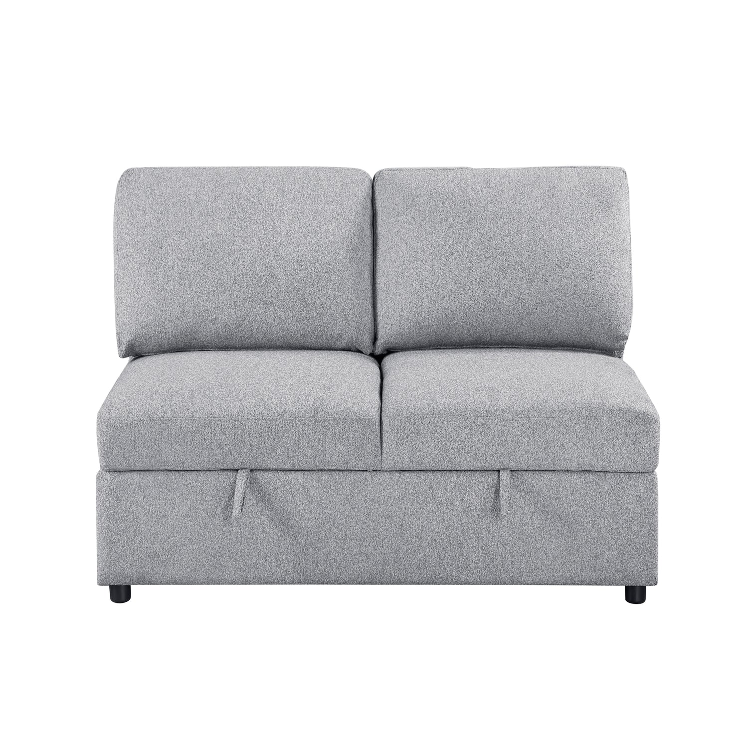 9630GY*32LRC (3)Sectional with Right Chaise, Pull-out Bed and Hidden Storages, Charging Ports - 9630GY*32LRC