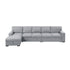 9630GY*3LC2R (3)Sectional with Left Chaise, Pull-out Bed and Hidden Storages, Charging Ports - 9630GY*3LC2R