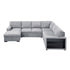 9630GY*4LC2R (4)Sectional with Left Chaise, Pull-out Bed and Hidden Storages, Charging Ports - 9630GY*4LC2R