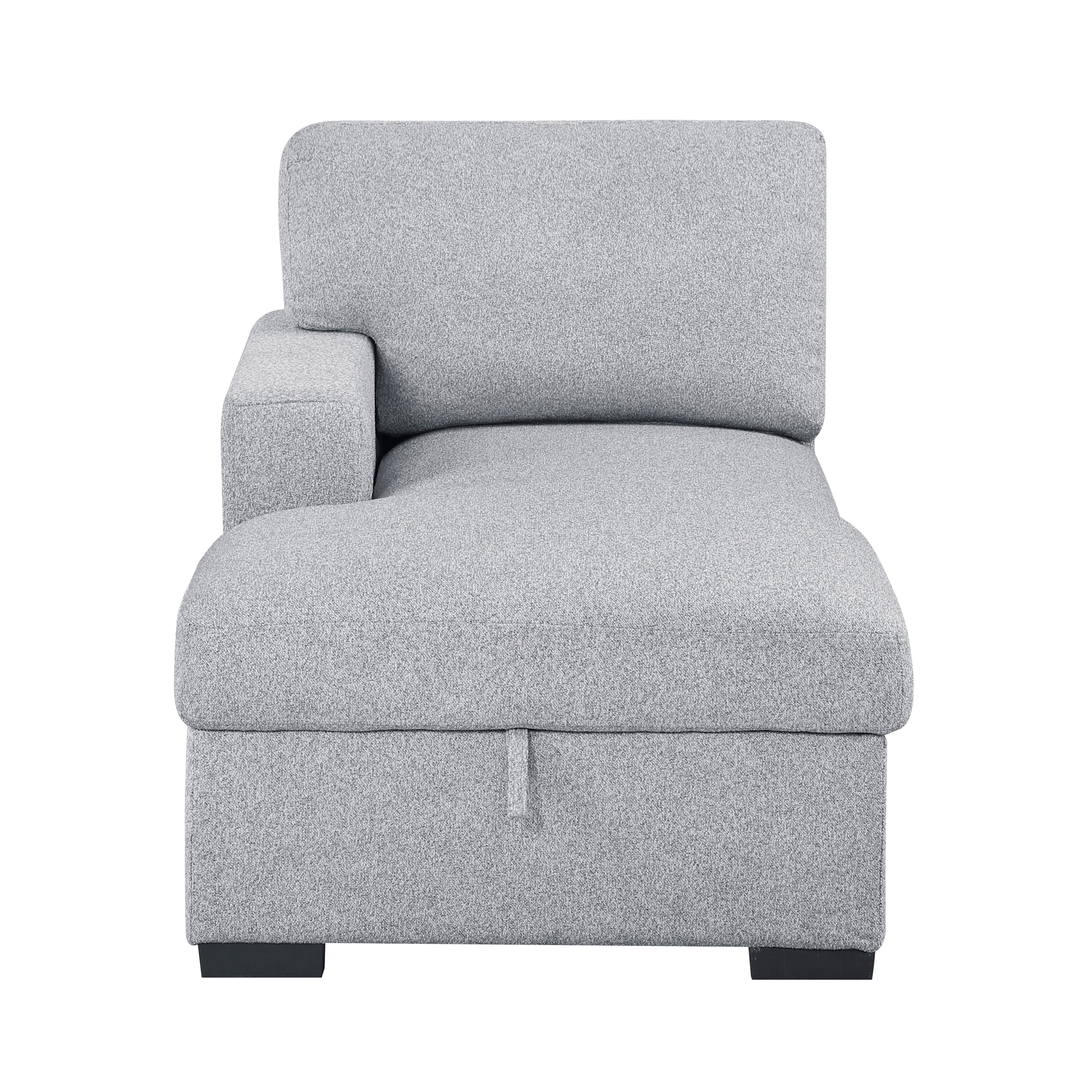 9630GY-LC Left Side Chaise with Hidden Storage, 2-Seater&