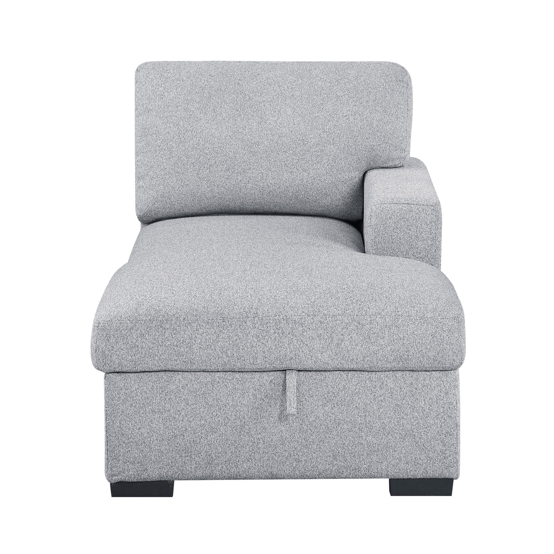 9630GY-RC Right Side Chaise with Hidden Storage, 2-Seater&