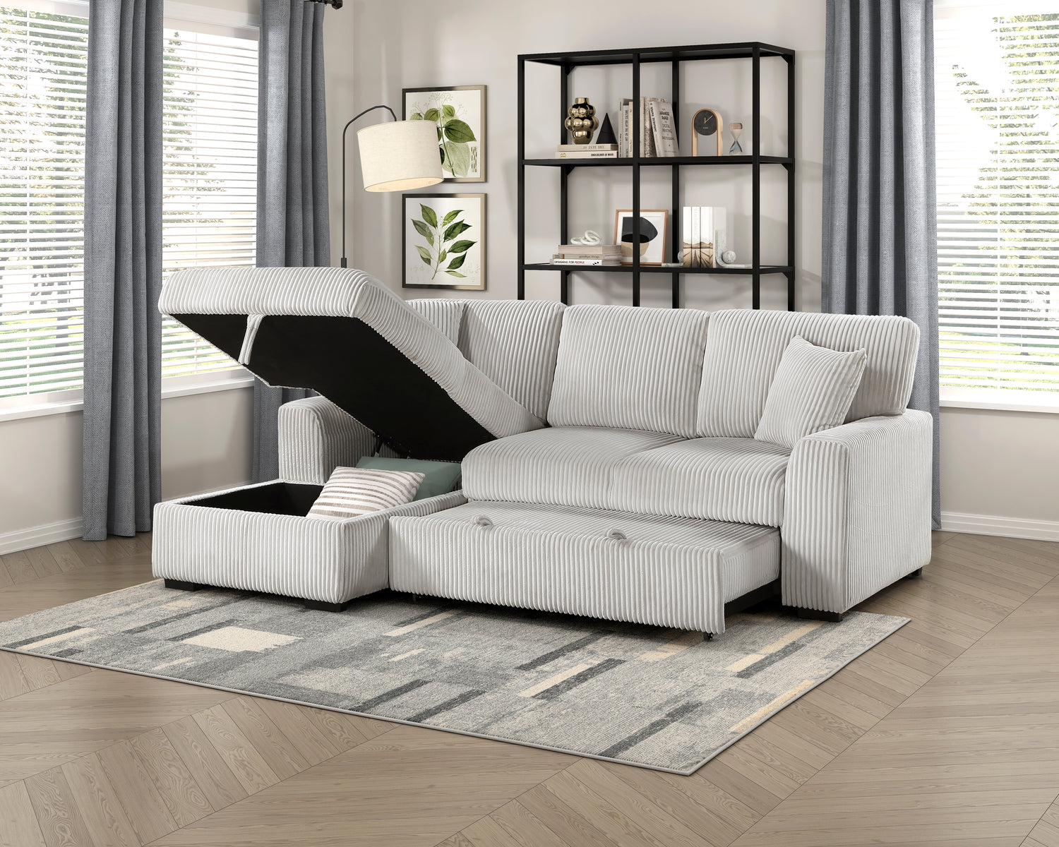 9633MNB*2LC2R (2)2-Piece Sectional with Left Chaise - 9633MNB*2LC2R