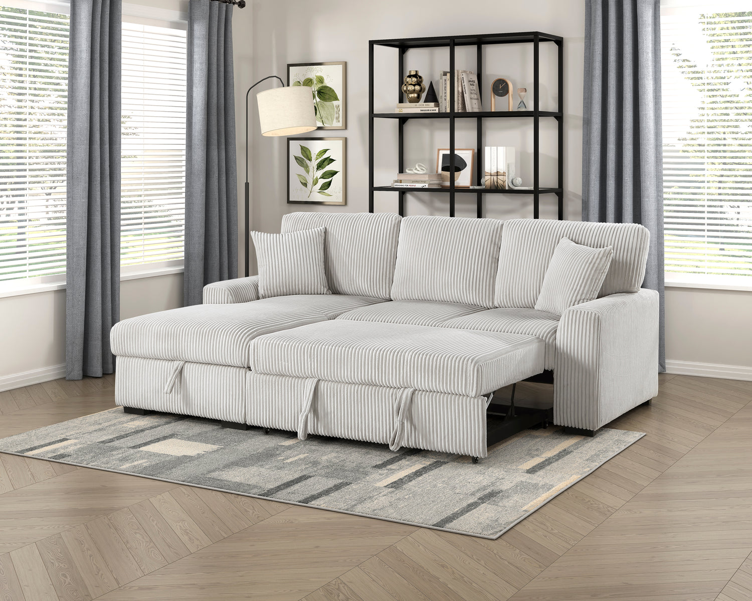 9633MNB*2LC2R (2)2-Piece Sectional with Left Chaise - 9633MNB*2LC2R