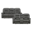 9634DGY*2 2pc Set: Sofa, Love - 9634DGY*2