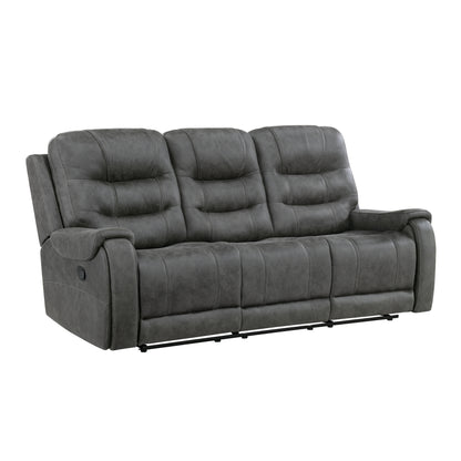 9634DGY*2 2pc Set: Sofa, Love - 9634DGY*2