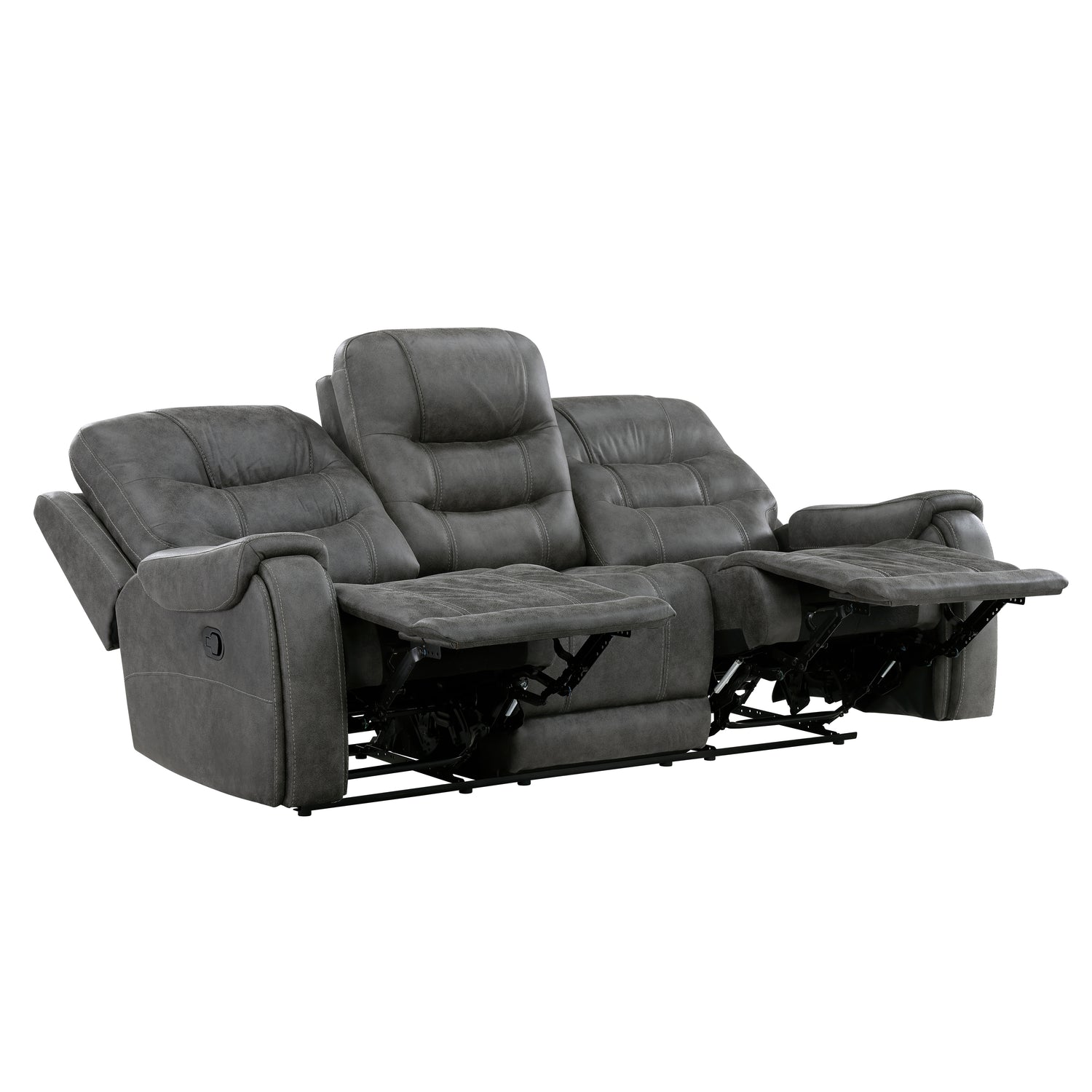9634DGY*2 2pc Set: Sofa, Love - 9634DGY*2