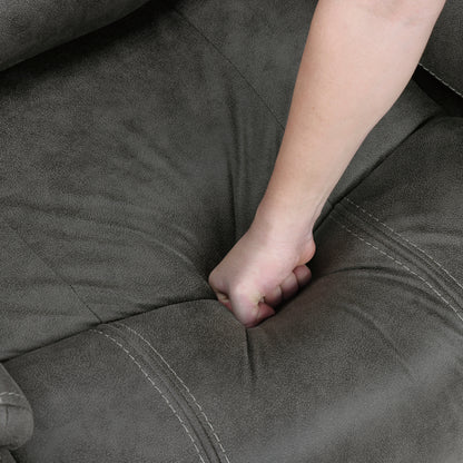 9634DGY-2 Double Reclining Love Seat with Center Console - 9634DGY-2