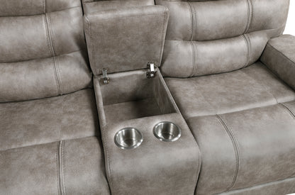 9634GBR-2 Double Reclining Love Seat with Center Console - 9634GBR-2