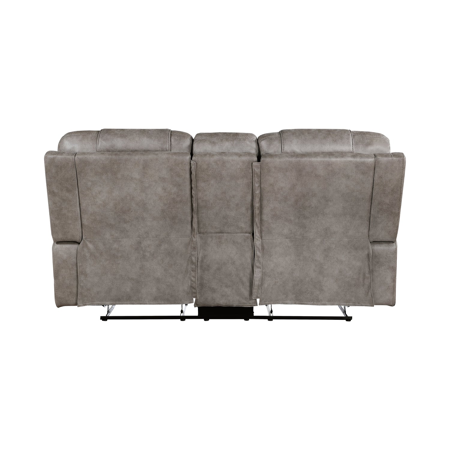 Oberon Grayish Brown Double Reclining Living Room Set from Homelegance - Luna Furniture