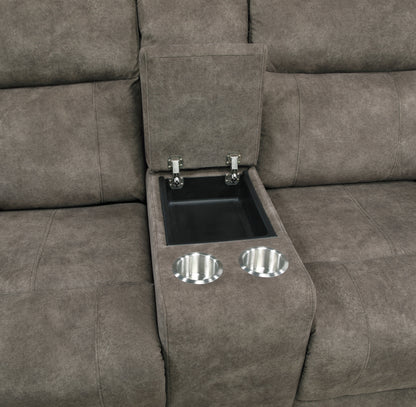 Muncie Brown Double Reclining Living Room Set from Homelegance - Luna Furniture