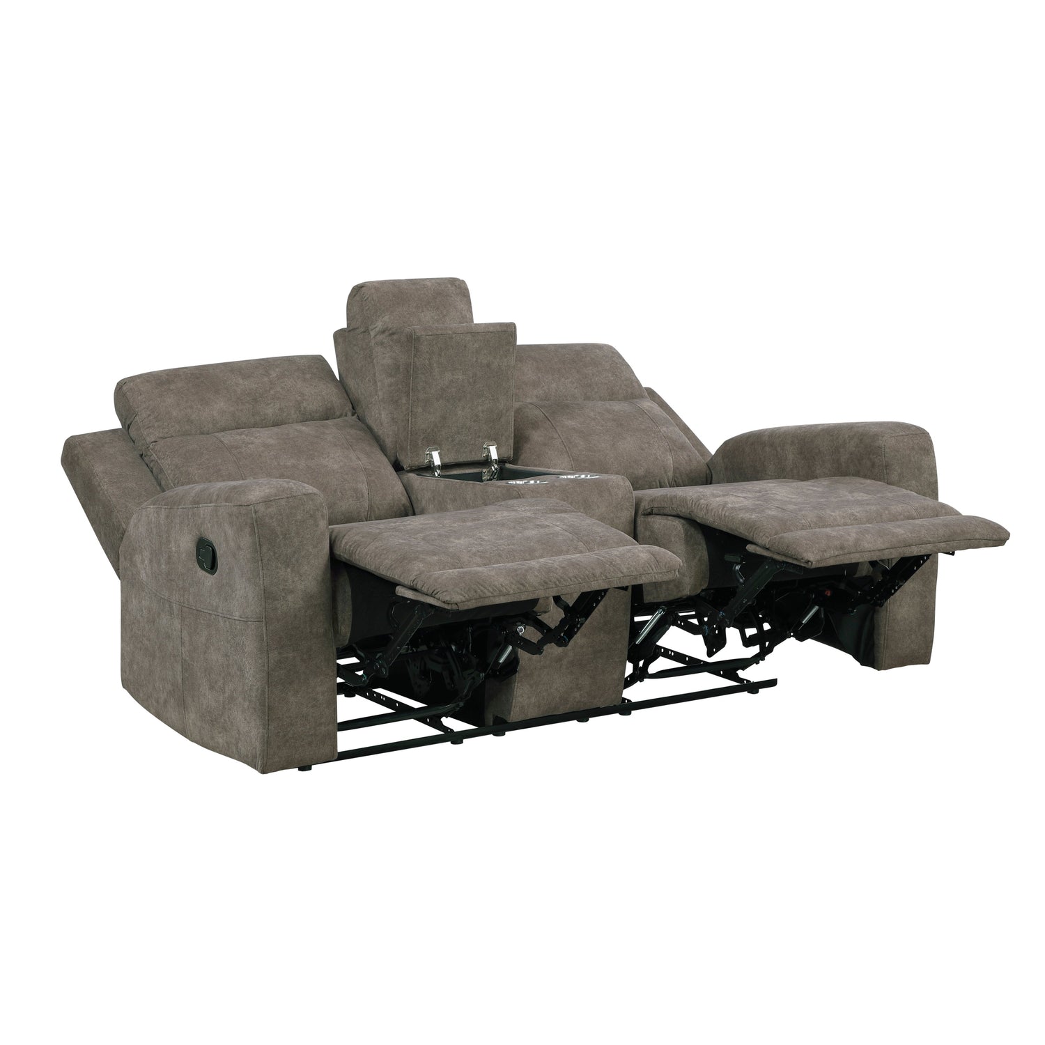 Muncie Brown Double Reclining Living Room Set from Homelegance - Luna Furniture