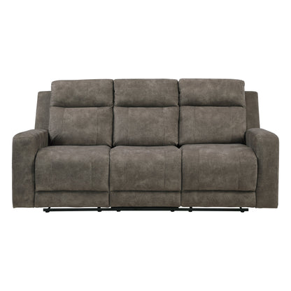 Muncie Brown Double Reclining Living Room Set from Homelegance - Luna Furniture